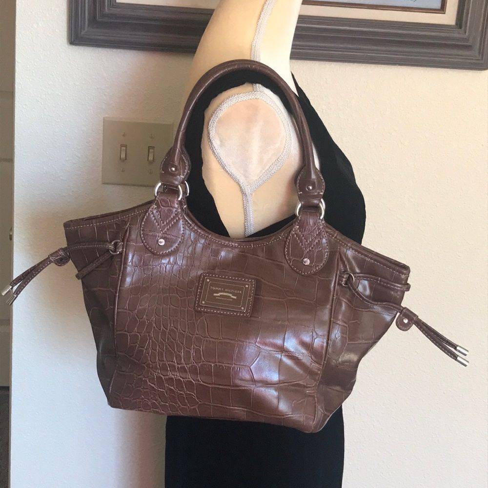 VTG,NEW TOMMY HILFIGER BROWN WOMAN BAG NEW NOT TAG